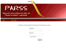 Tablet Screenshot of members.parss.org